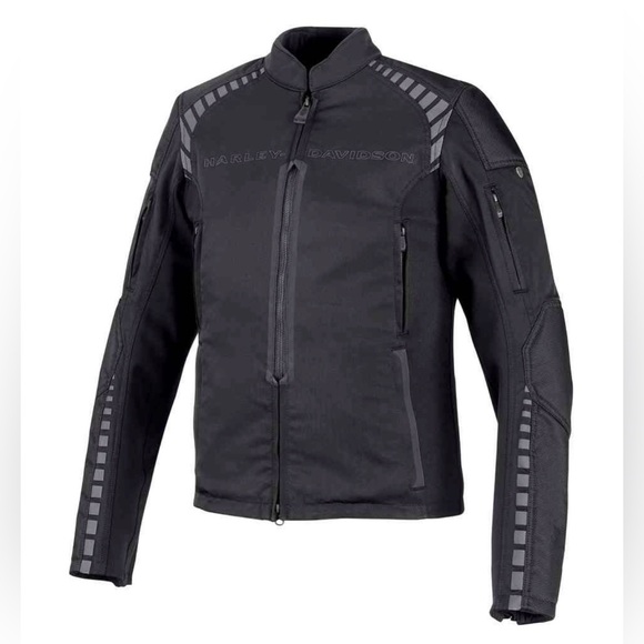 Harley Davidson Men's Slim Fit Riding Jacket Size Large Great Condition - Picture 6 of 7
